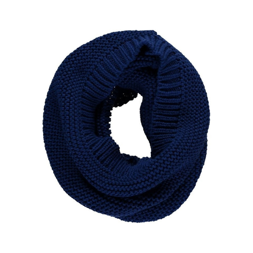 輪っか状のスヌード／ネイビーブルー色 ネックウォーマー Lowie 通販