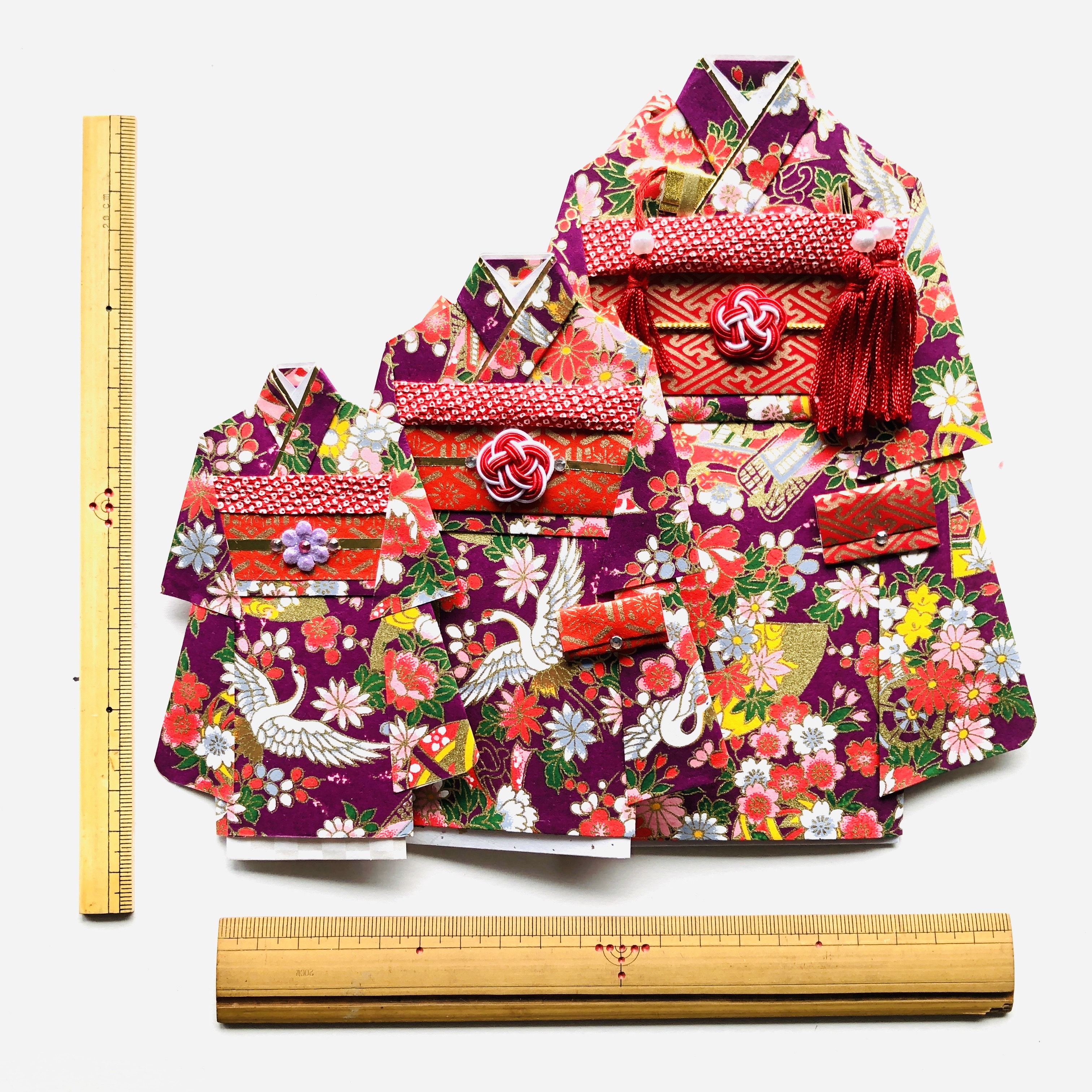 【ご注文品】P2  着物のポチ袋 Easy and cute kimono-style origami envelopes: Stylish arrangements