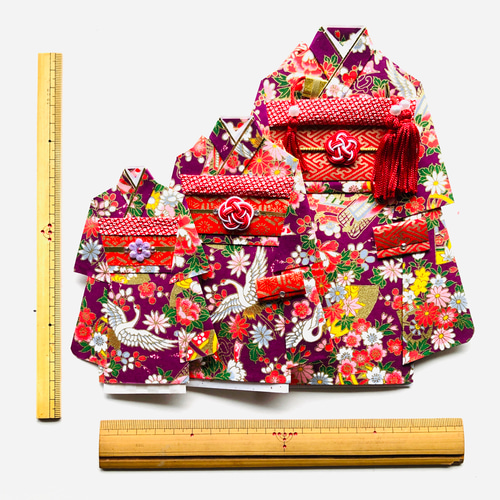 着物のポチ袋やお祝い袋 サイズ展開 参考品 ぽち袋・お年玉袋 着物の