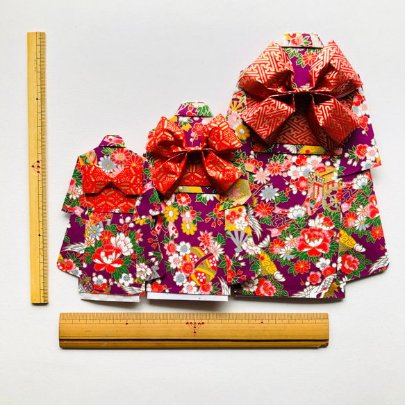 着物のポチ袋やお祝い袋　サイズ展開　参考品 