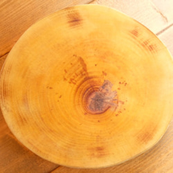 【天然木ウッドプレート】白樺 大判（高さ5cm,直径25cm） 6枚目の画像