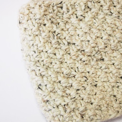 【受注製作】Hand Knit Chunky COWL "オートミール" 手編み　ボリューミー　スヌード　 3枚目の画像