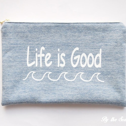 “Life is Good”Wave Clutch Big Pouch 第1張的照片