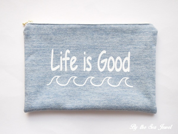 “Life is Good”Wave Clutch Big Pouch 第1張的照片