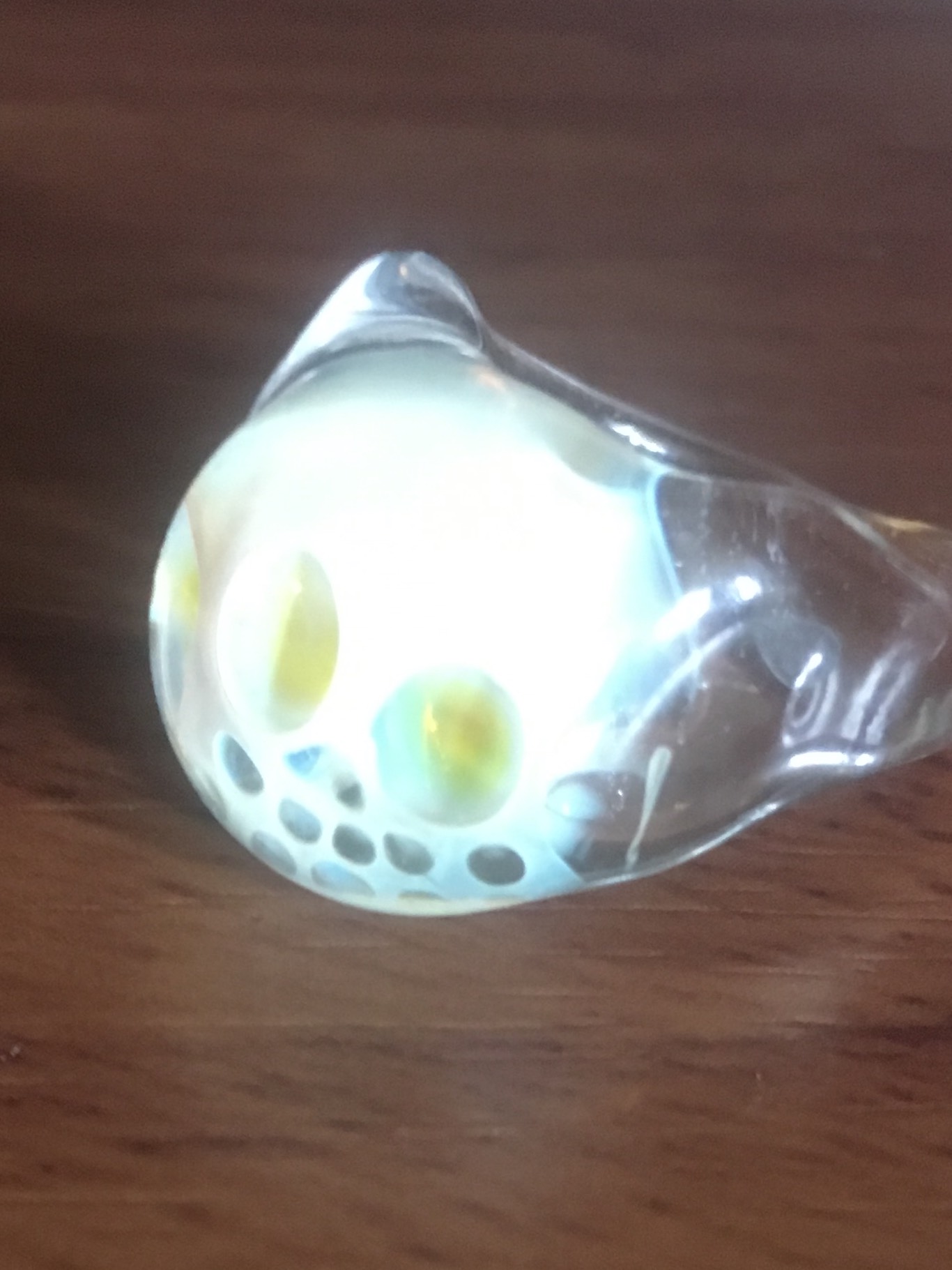 スカル(骸骨)ガラスリング