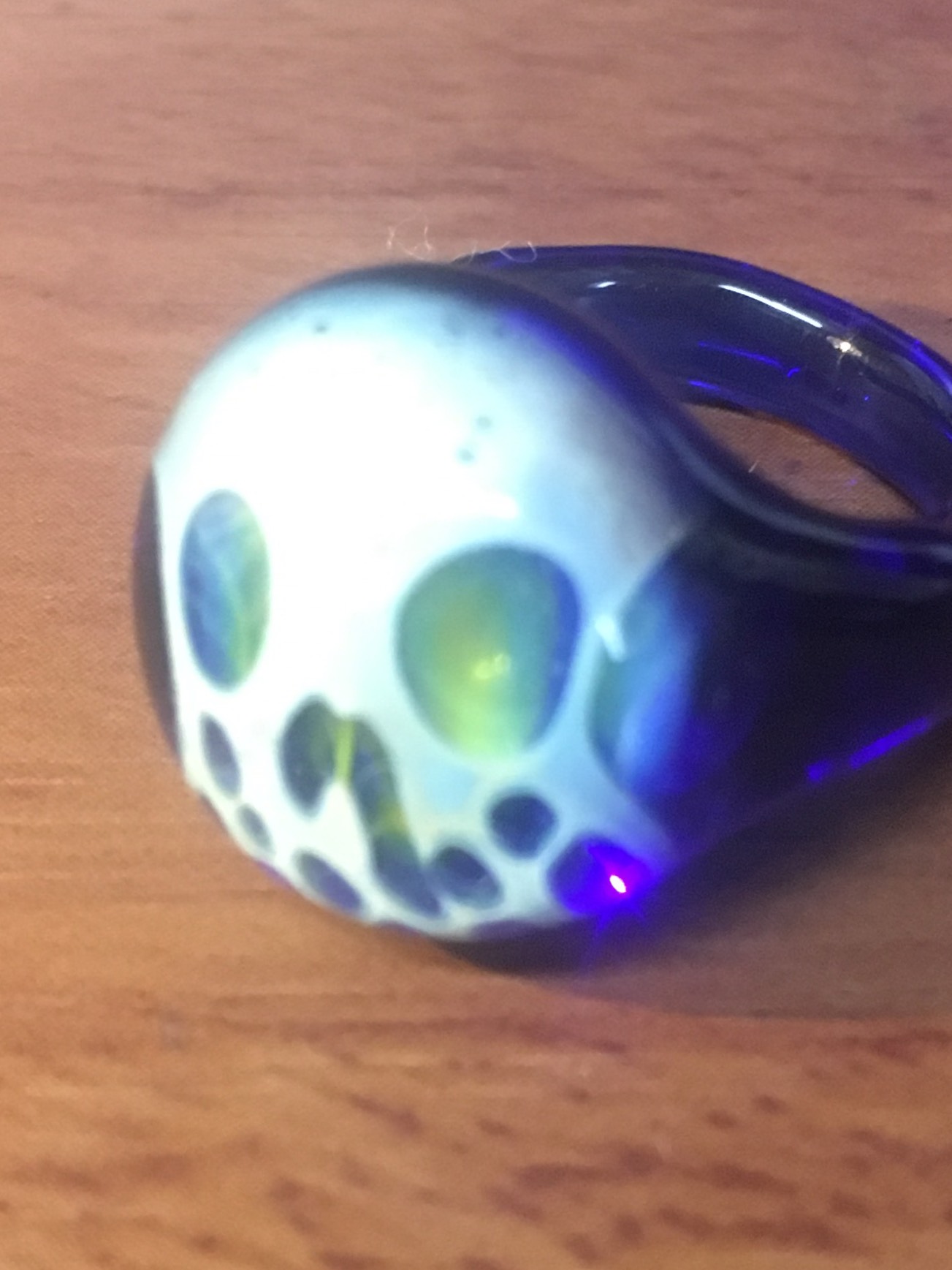 スカル(骸骨)ガラスリング