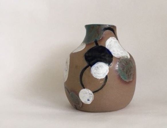 花瓶　陶器　サークル　円　 2枚目の画像