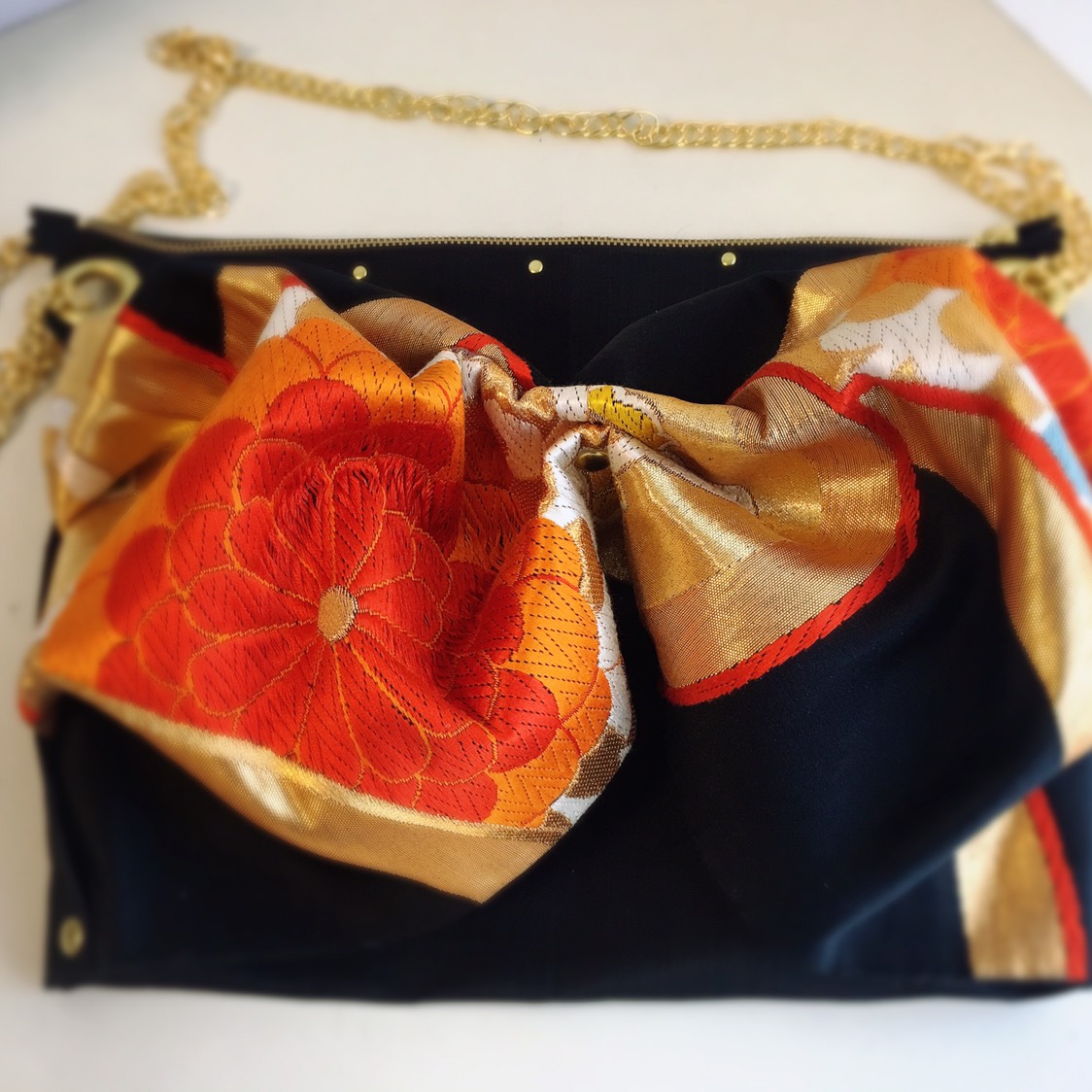 母の日 帯バッグ クラッチ&手提げ