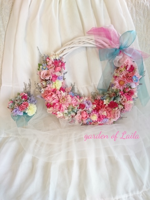 ◇受注対応◇ウェディングリースブーケ専門店リースブーケブートニアヘッドドレスリストレットブーケ花冠オーダー承ります♡