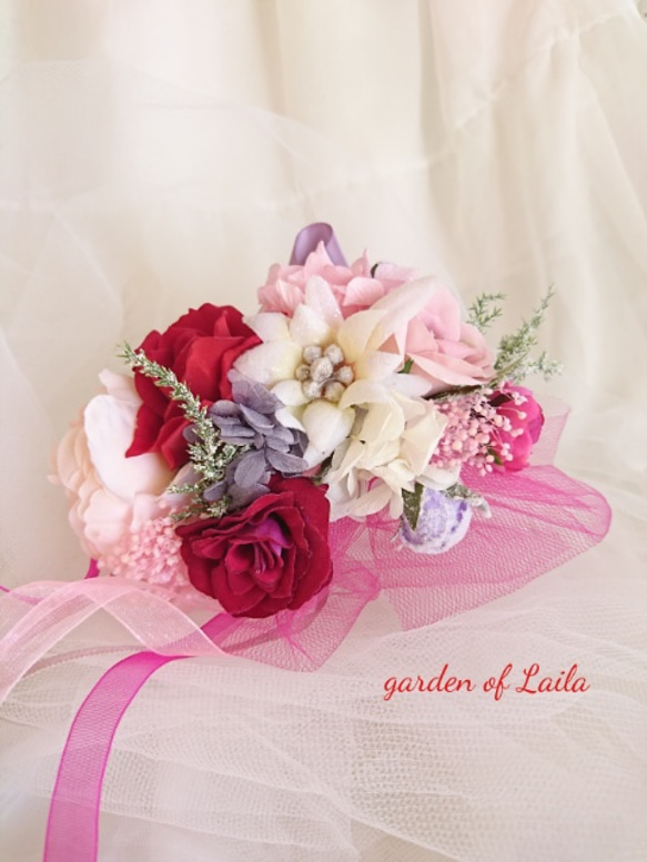 作品例ウェディング専門店ヘッドドレス花冠リースブーケオーダー承り