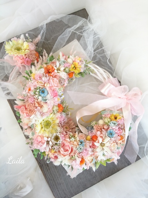 ♡受注対応♡ウェディングブーケ専門店 リースブーケフープブーケリボンブーケガーベラブーケ花冠オーダー承ります春ブーケ