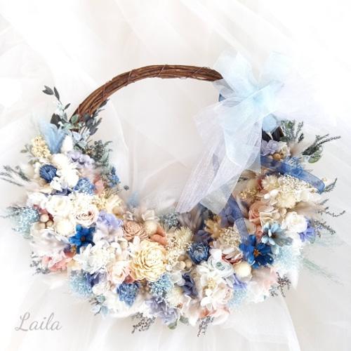 作品例ウェディング専門店リースブーケブートニアヘッドドレス花冠