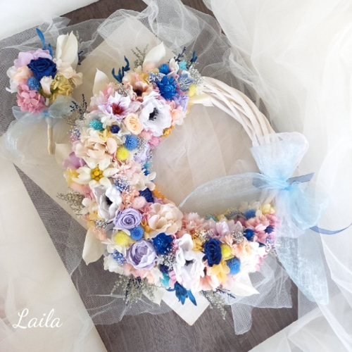 ♡受注対応♡プリザーブドフラワーリースブーケ ブートニアヘッド  