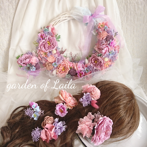 ブーケトニア、ブーケ、花冠