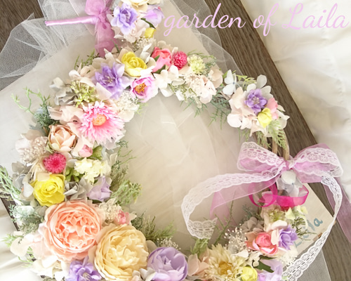 ◇受注対応◇ウェディングリースブーケブートニアヘッドドリストレット