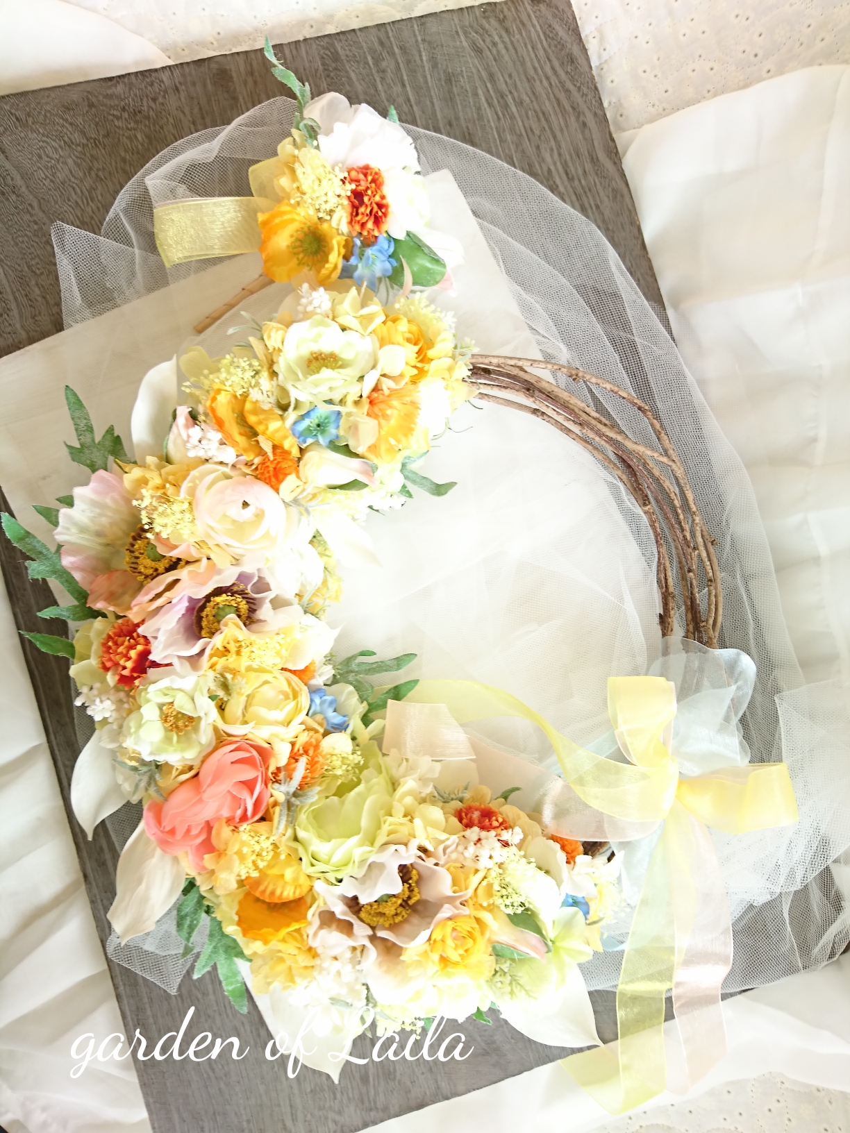 ◇受注対応◇ウェディングリースブーケブートニアヘッドドリストレットもオーダー承りますウェディングブーケ専門店