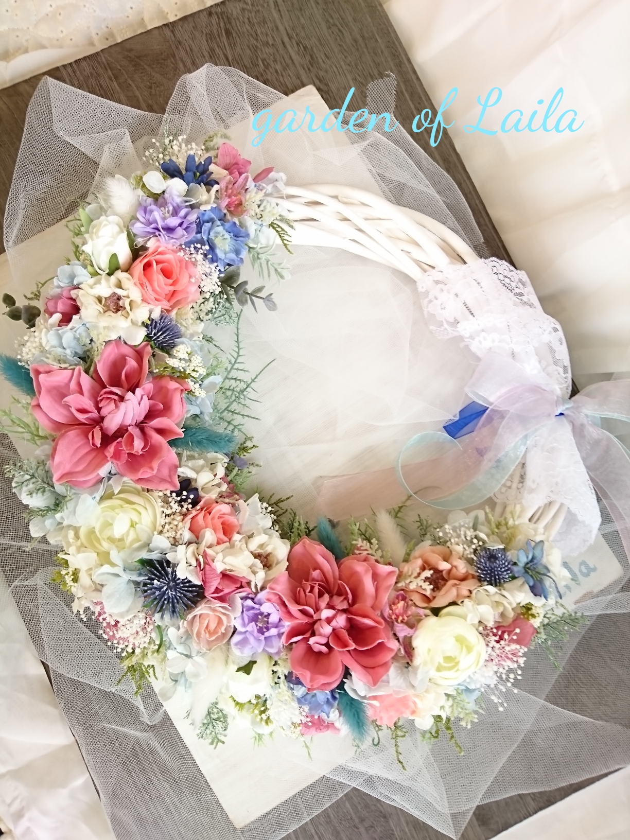 ◇受注対応◇ウェディングリースブーケブートニアヘッドドリストレットもオーダー承りますウェディングブーケ専門店