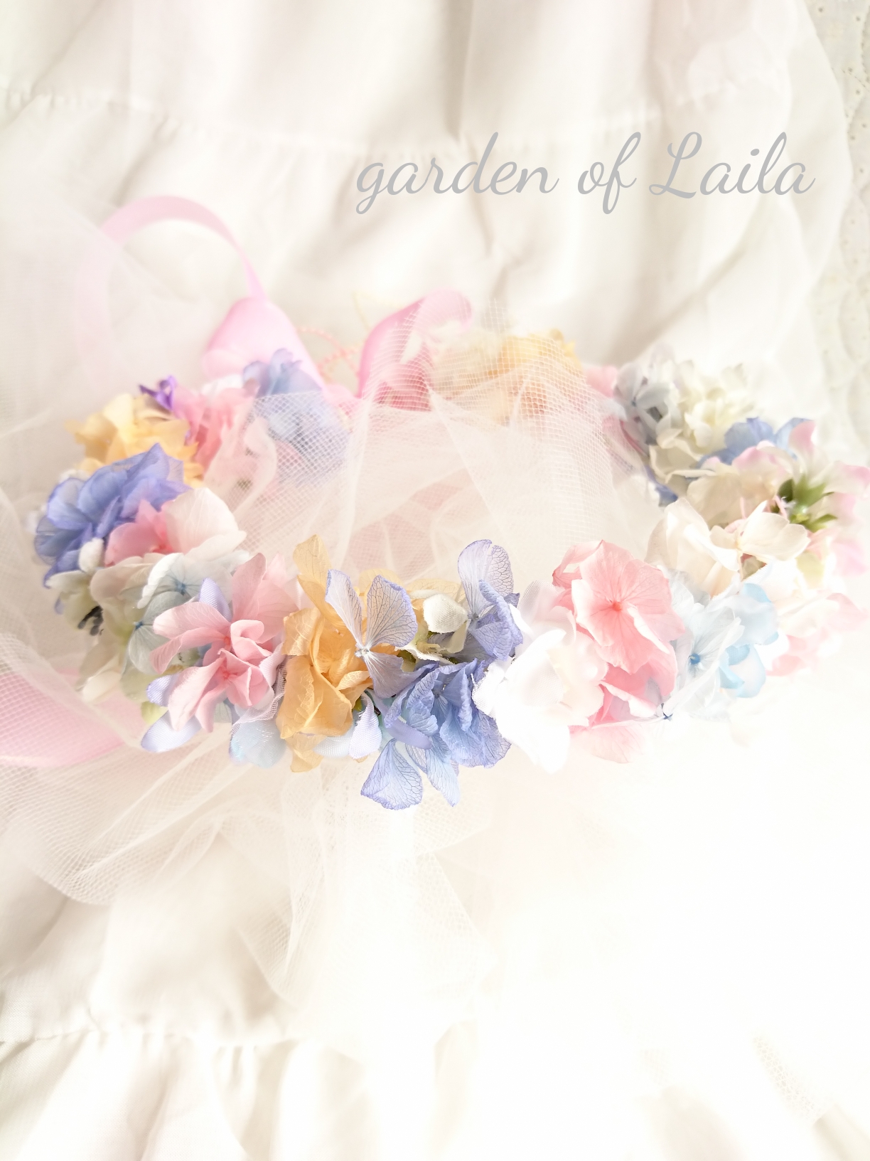 受注対応ウェディング花かんむりリースブーケブートニアヘッドドレス花冠もオーダー承りますウェディングリースブーケ専門店