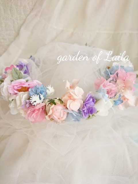 受注対応ウェディングリースブーケ専門店花かんむりリースブーケブートニアヘッドドレス花冠髪飾りオーダー承ります