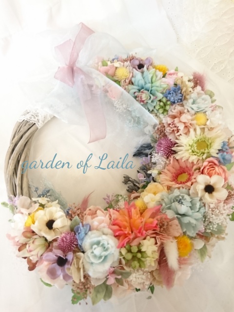 ♡受注対応♡ウェディングリースブーケ専門店リースブーケブートニアヘッドドレスリストレットブーケ花冠オーダー承ります