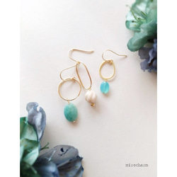 【マロニー様専用】*swing ring earrings* イヤリング 5枚目の画像