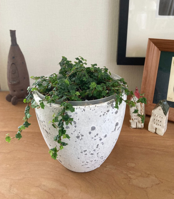 Ly_painter ハンドぺイント　植木鉢 プランター ハンドペイントの植木鉢 ビンテージ L 一輪挿し