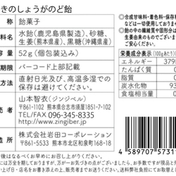 ≪送料無料2個セット≫ほんきのしょうがのど飴 9枚目の画像