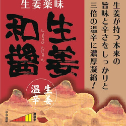 ＜ついに登場！生姜薬味＞生姜和醤（しょうがわじゃん）3本セット 2枚目の画像