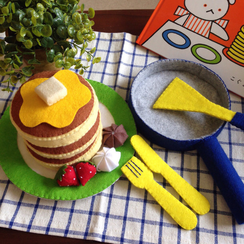 プーさん　たこ焼きホットケーキ　おままごと遊び はじめてのおままごと パンケーキ&カフェセット | ウッディプッディ