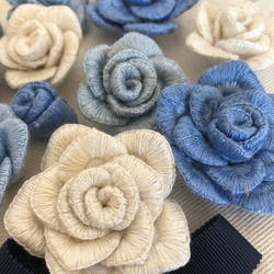 立体刺繍のお花のウェルカムボード 4枚目の画像