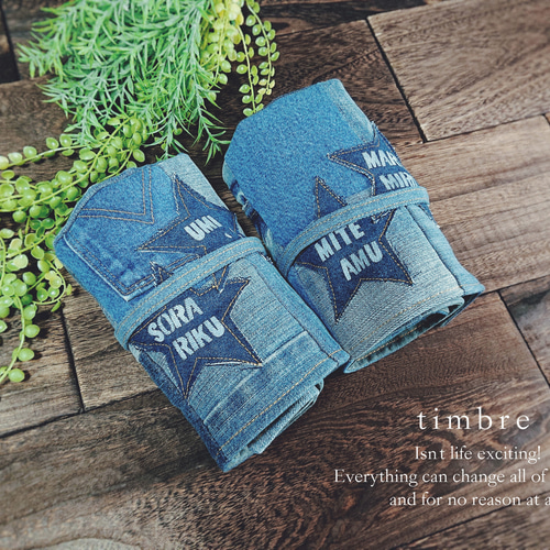 ぽこぽこカフェマット　Mサイズ　クッション　①  デニムリメイク ぽこぽこカフェマットMサイズクッション① デニムリメイク