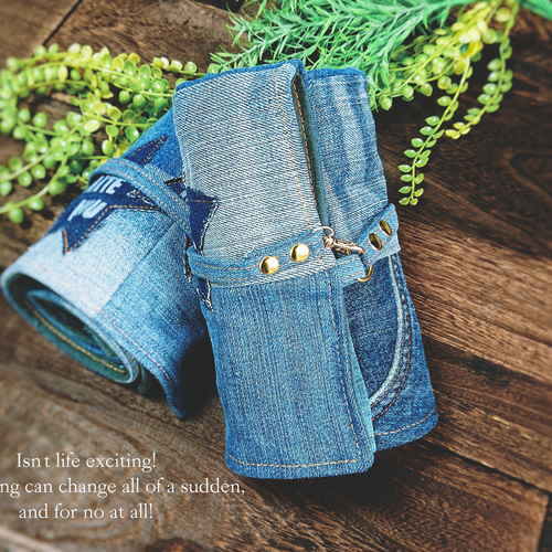 カフェマット٭ デニムリメイク / サイズオーダー / 1点もの