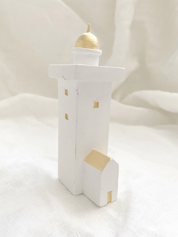 オブジェ・・faro  白い灯台D・・《送料無料》 2枚目の画像