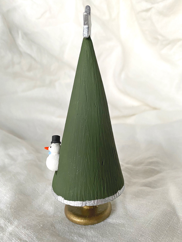 再販‼︎ クリスマスツリーオブジェ・・Albero di Natale  クリスマスツリー 雪だるま・・《送料無料》 3枚目の画像