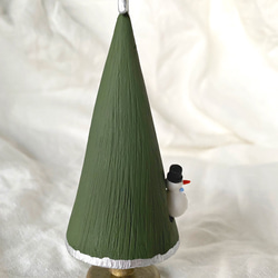 再販‼︎ クリスマスツリーオブジェ・・Albero di Natale  クリスマスツリー 雪だるま・・《送料無料》 5枚目の画像