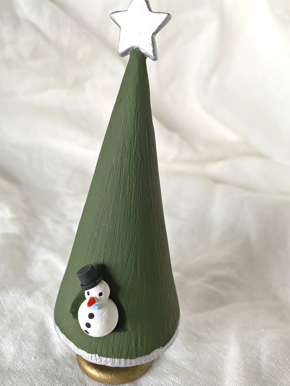 再販‼︎ クリスマスツリーオブジェ・・Albero di Natale  クリスマスツリー 雪だるま・・《送料無料》 6枚目の画像