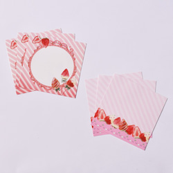 【winter strawberry】 メモ紙セット 2枚目の画像