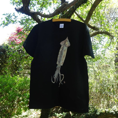 送料無料☆ビッグサイズ新登場！☆生イカさんTシャツ☆海と釣りといか