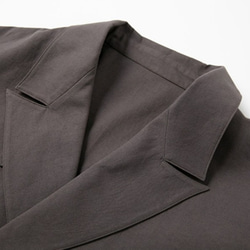 シンプルで着回しやすい 秋のジャケット スーツアウター　コットンリネン 9枚目の画像