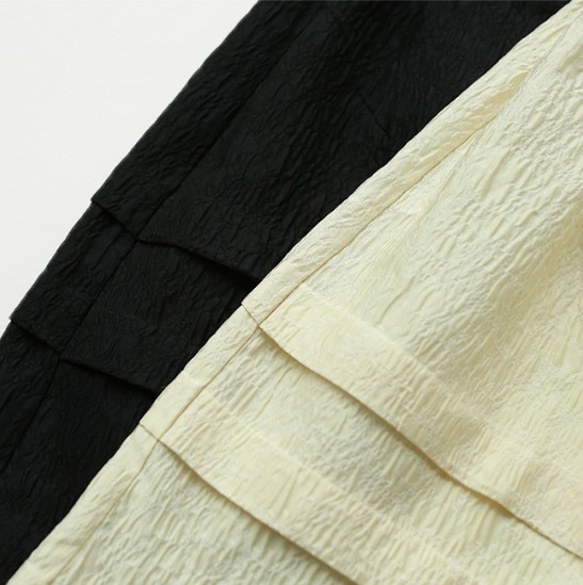 見惚れるジャガード生地スカート　秋のロングワンピース　ポリアミド繊維 10枚目の画像
