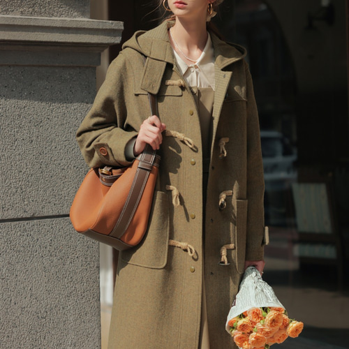 秋冬の定番 大人のダッフルコート ウール混 コート jadore 通販