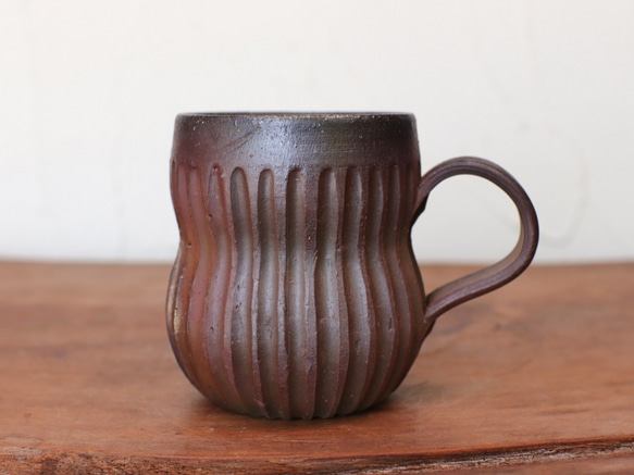 Bizen Ware咖啡杯（HO）C11-014 第2張的照片