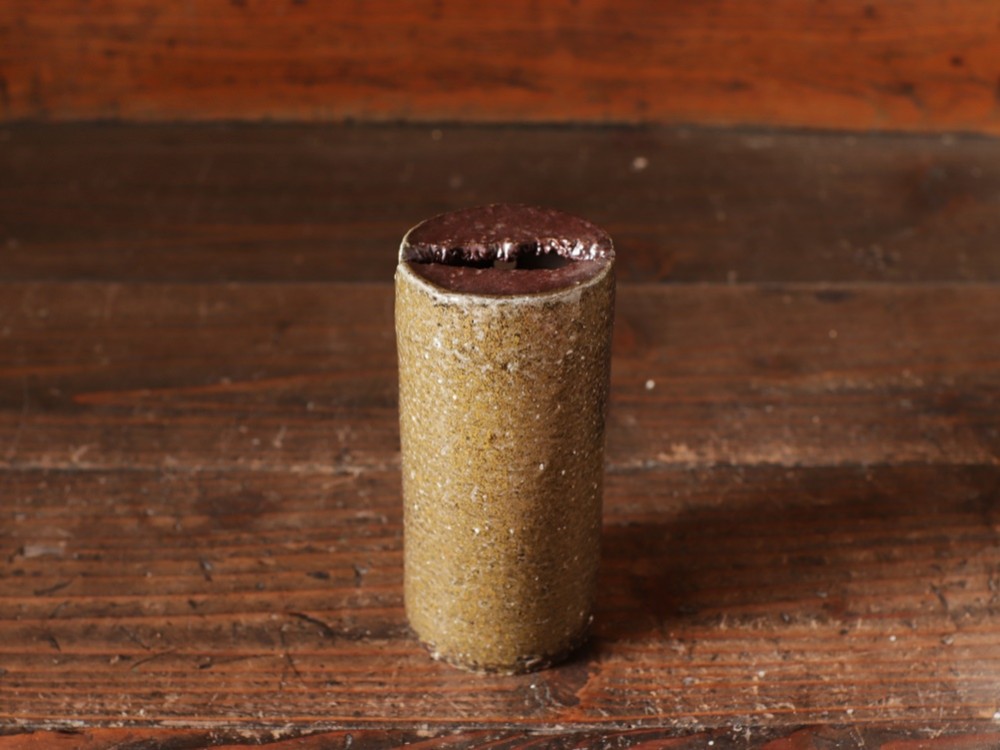 備前焼 掛花入(裂)　h3-057