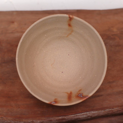 備前焼 飯碗・ひだすき(中)　m2-036 3枚目の画像