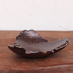 Bizen ware撕碎的盤子（寬度約12厘米）SR8-018 第3張的照片