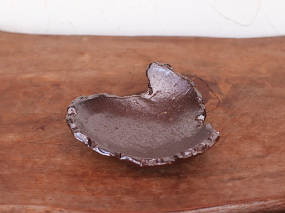 Bizen ware撕碎的盤子（寬度約12厘米）SR8-021 第2張的照片