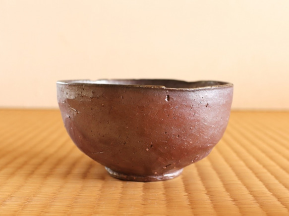 備前焼　茶碗 (桐箱付き)　ty-015 2枚目の画像
