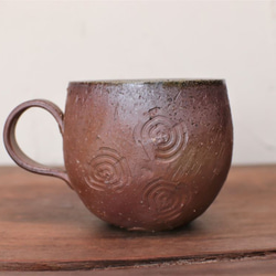 備前焼 コーヒーカップ(丸)　c4-075 2枚目の画像