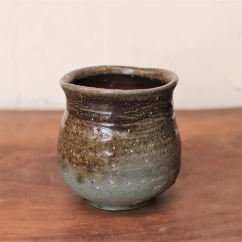 備前焼 湯のみ(中)【ろくろ目】 y2-034 湯呑み 宗兵衛窯 古川宗之輔