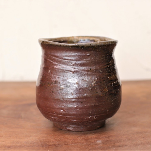 備前焼 湯のみ(中)【ろくろ目】 y2-034 湯呑み 宗兵衛窯 古川宗之輔